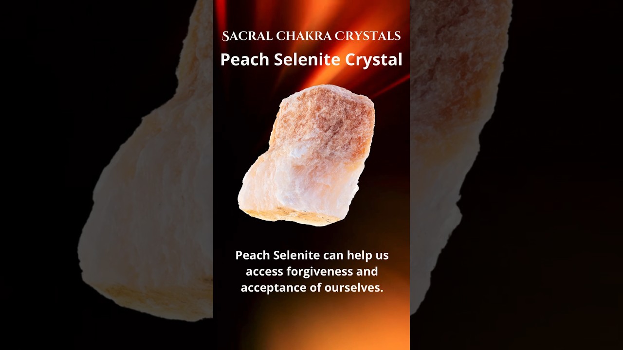 Peach Selenite Crystals can help us access forgiveness and acceptance of ourselves.🧡 Click link