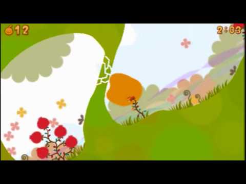 Locoroco World 1 Level 2 - all fruits and pickories - Sony PSP - DVDfeverGames - song gameplay theme - YouTube
