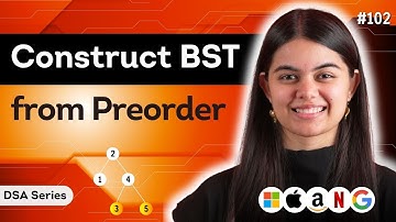Construct BST from Preorder | DSA Series : L.102
