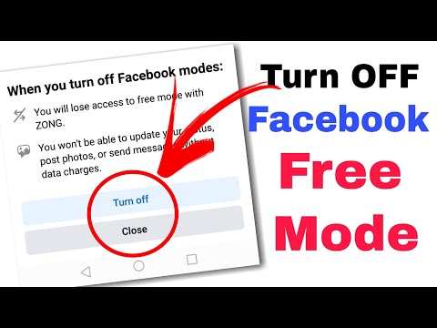 How To Remove Free Mode On Facebook || How To Turn Off Facebook Free Mode