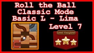 Roll The Ball Lima Level 7 Classic - Basic L - Lösung Solution Walkthrough