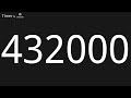 432000 Second Countup Timer