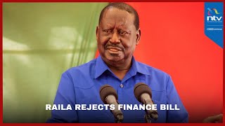 Raila: Tax proposal in the Finance Bill 2024 is 