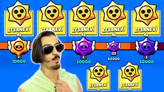 KUPA YOLUNDA 6 TANE EFSANEVİ STAR HEDİYESİ AÇTIM! Brawl Stars DÜNYA REKORU