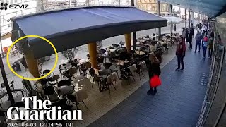 Thumbnail for CCTV captures car speeding in Mannheim city centre before driving into crowd
