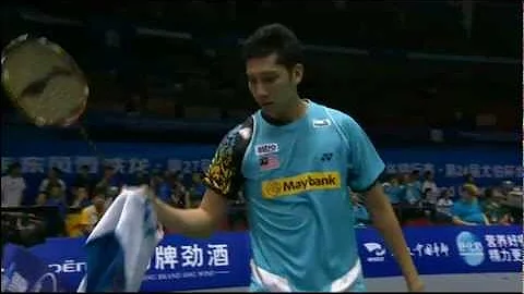 Qtr. Finals - China (Chen L.) vs Malaysia (M.H.Hashim) - Thomas Cup 2012 - DayDayNews