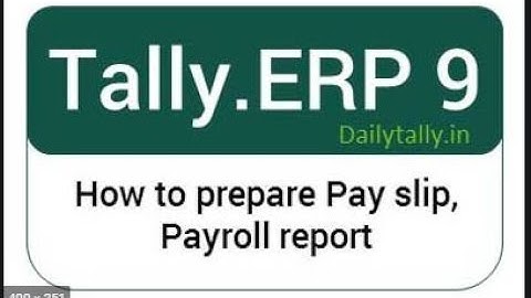Print Payslip Or Salary Slip with Gross Salary & Net salary in Tally Payroll in Hindi Part 8