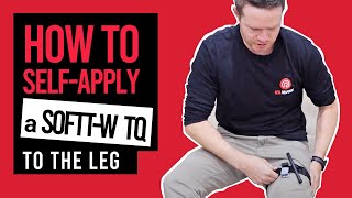 How to Self-Apply a SOFTT-W Tourniquet on Your Leg: Demonstration and Important Tips screenshot 3