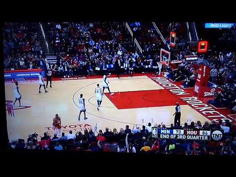 Rockets Vs Wolves Gordon Nails Half Court Buzzer Beater Shot 