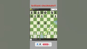 Brilliant checkmate by beginner ! chess match highlight /   #short  #chess #chessgame #chesscom