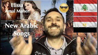 New Arabic Songs Reaction P.1 | Elissa Ahwat El Mady | A. Maher Elly Qadra | Hamada Helal | Mazigaan