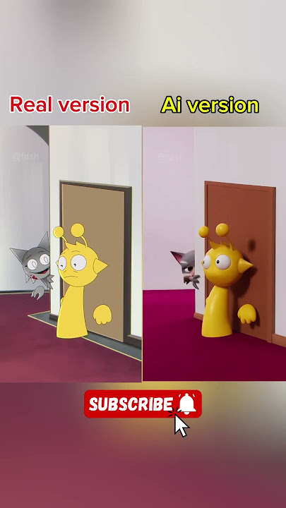 Who’s Behind the Door?! 🚪😨 #cartoon #gaming #3d #animation #cute #funny #memes #sprunki #duet