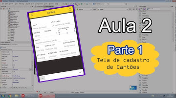 Curso Android# Aula 2. Android - 1º parte - (Safe APP)Tela de cadastro de Cartões pronta...