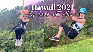 Hawaii 2021 Part 3 - Alaina Goes Zip Lining!