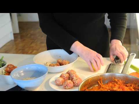 Roz Crowley's turkey and chorizo meatballs with quick sauce