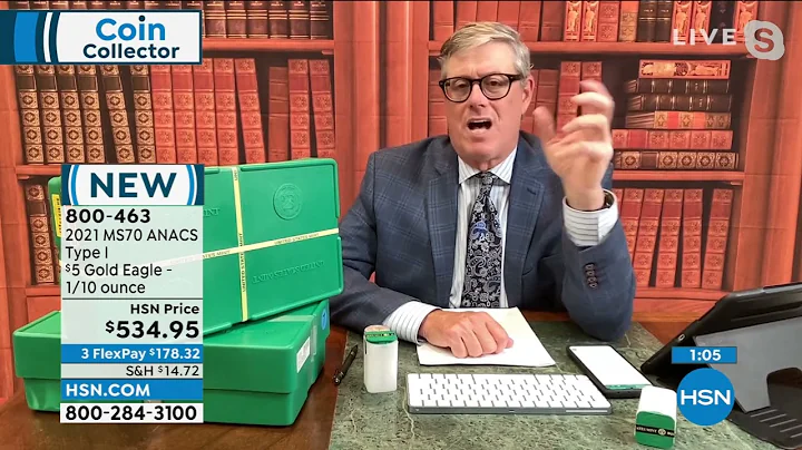 2021 MS70 ANACS Type I $5 Gold Eagle 1/10 oz. Gold Coin