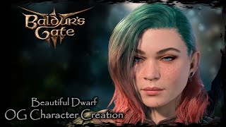 BALDUR'S GATE 3 || Beautiful Dwarf [Original Character #191] - Female Character Creation