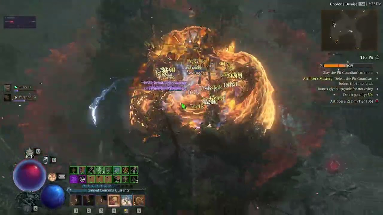 Diablo IV Testing Honey Badger Hydra build pit 106