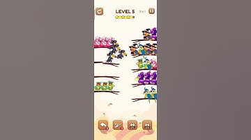 Brain challenging game. Bird sort 2 level 5 gameplay. #fun and entertainment