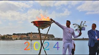 🇬🇷 Остров Крит Ретимно Олимпийский огонь на земле Греции | Olympic flame in Crete 2024