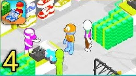 Outlets Rush - Gameplay Walkthrough Part 4 Idle Mall Manager (iOS, Android)  use headphones.
