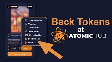 Back Tokens at Atomic Hub
