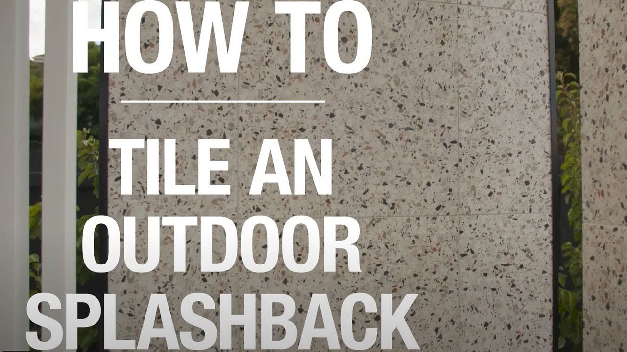 How to Tile an Outdoor Splashback - Bunnings Warehouse - YouTube