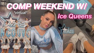 weekend in my life | cheer competition vlog w/ vas ice queens + winning a worlds bid !! ♕