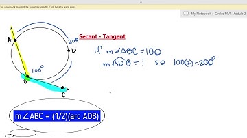 Secant Tangent Angles on Circles