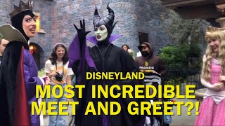 Maleficent, Evil Queen, Sleeping Beauty, and Rapunzel Join for INCREDIBLE Meet and Greet! Disneyland