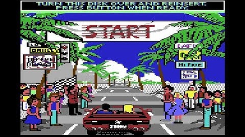 Commodore 64 Longplay - Outrun (US)(OLD RECORDING)(PAL)