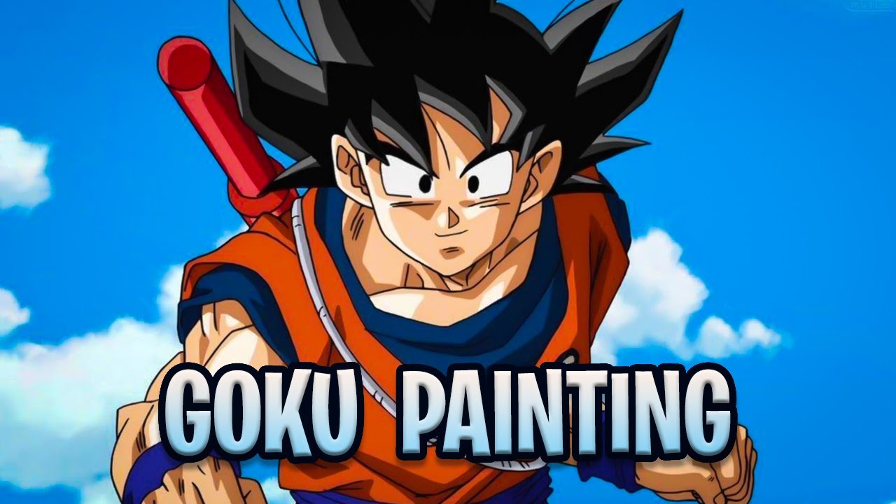 GOKU Painting Timelapse | Acrylic Painting | Dragon Ball Z | Draw Corn ...