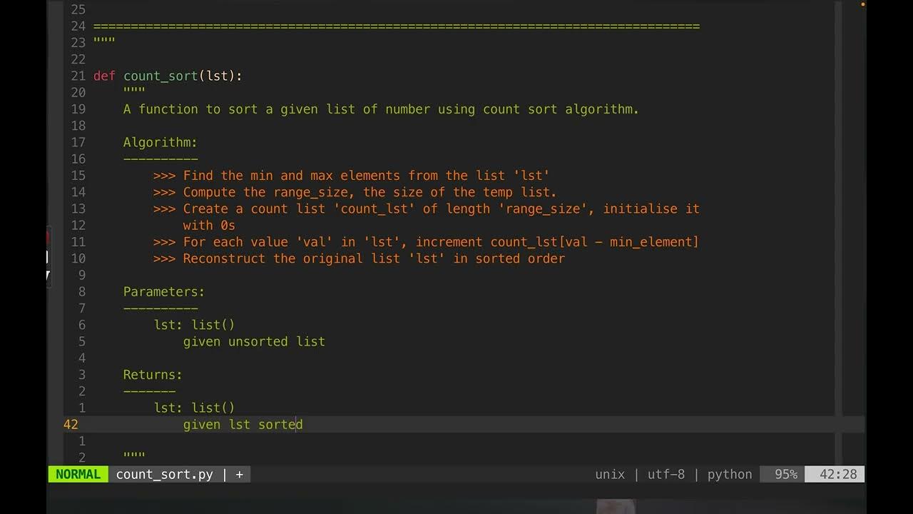 count sort algorithm - YouTube