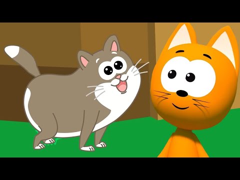 😸 Котёнок Котэ 🚗 — Животные на ферме 🐈 Звуки животных — Развивающие и обучающие песенки для детей