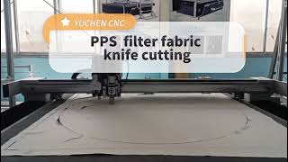 PPS filter fabric cutting with machine