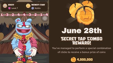 How to unlock MemeFi secret combo today (June 27-28) | Working combo for level 1 - 11