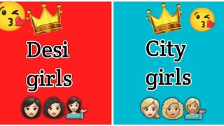 Desi girls Vs City girls 👩🏻👩🏼‍🦱 desi girls dress vs city girls dress 💁🏻‍♀️👱🏻‍♀️ screenshot 5
