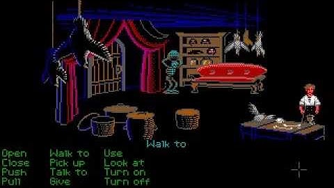 The Secret of Monkey Island: Guybrush turn into Indy