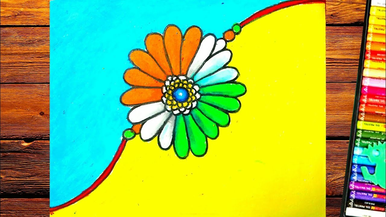 Raksha Bandhan Special Rakhi Drawing || Rakhi Drawing || Rakhi Drawing  Colour. - YouTube