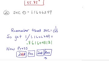 Section 2.3 Approximations of Trig Function Values