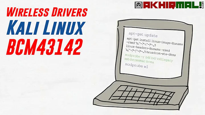 How To Install Broadcom BCM43142 Wireless Drivers Live USB Persistence Kali Linux 2019 3 TOSHIBA