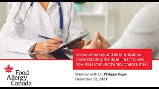 Immunotherapy & desensitization