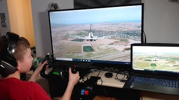 Logitech Saitek Pro Flight Yoke, and Throttle Quadrant.