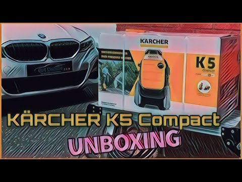 Kärcher K5 Compact Pressure Washer Unboxing / Set Up Video. #karcher #powerwasher #carcleaning