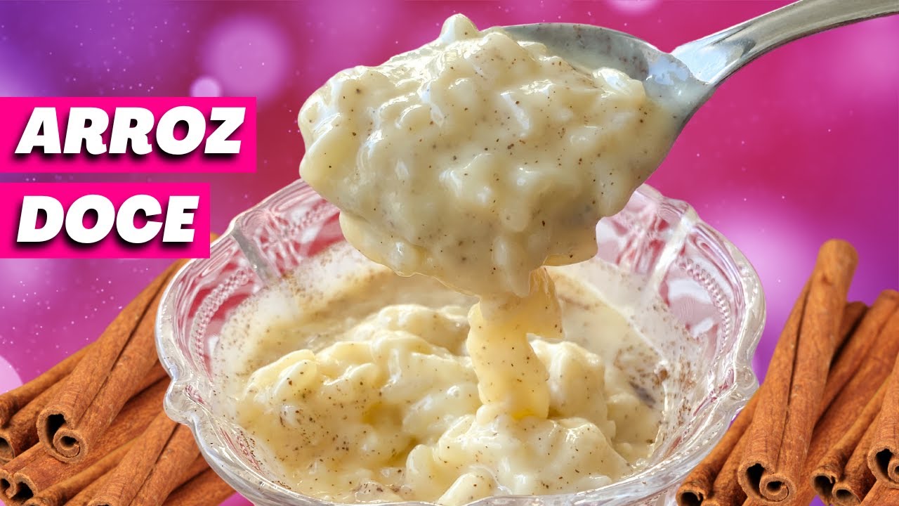 ARROZ DOCE cremoso tradicional de Portugal - sem leite condensado e sem amido
