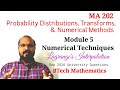 MA 202 PDTNM S4(2015 Scheme) | Revision | Module 5 | Lagrange's Interpolation | Sep 2020Question KTU