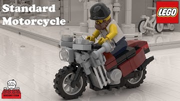 LEGO MOC #71-3/Tutorial #12 Standard Motorcycle (Building Instruction Included)