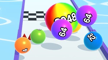 Ball Run 2048 - All Levels Gameplay Android, iOS ( Levels 4450 )