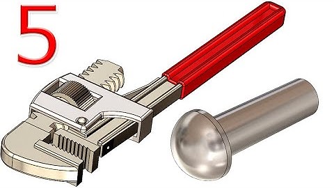 5- Project 17 |Pipe Wrench 2| SolidWorks Tutorial : pin 2