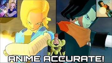 Dragon Ball Raging Blast 2 Android 16, 17 & 18 FULL Moveset